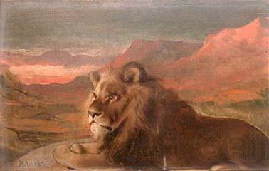 Pedro Americo Lion Norge oil painting art